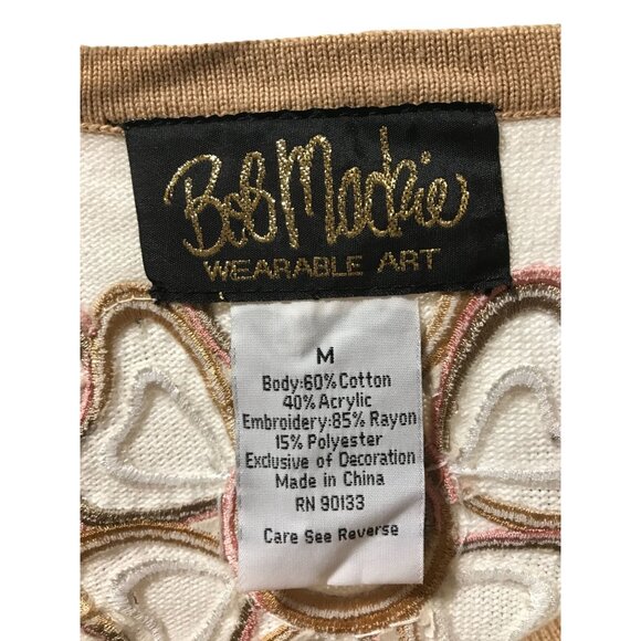 Bob Mackie‎ 2 Pc. Womens Twin Set 3/4 Length Sleeves Size Medium - Picture 7 of 7